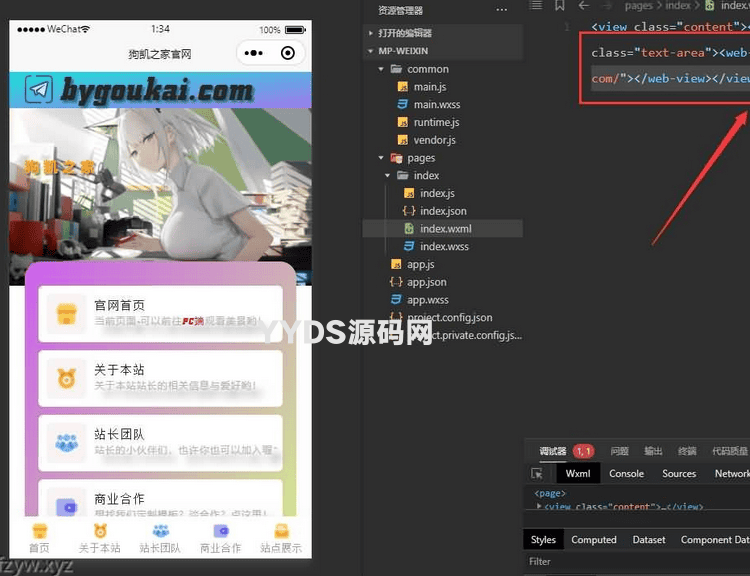 网站转小程序 任意网址打包成小程序源码