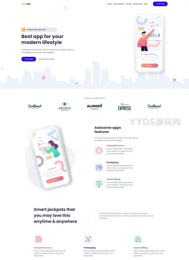 APP业务开发企业网站模板724