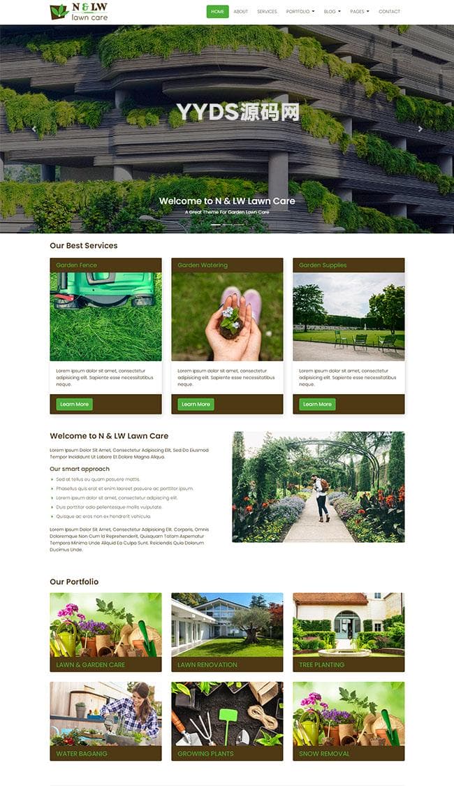草坪护理公司HTML模板