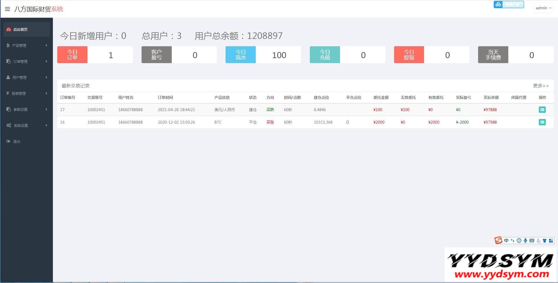 三种语言白色汇汇通微盘程序源码
