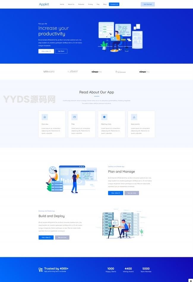 手机应用设计公司网站模板