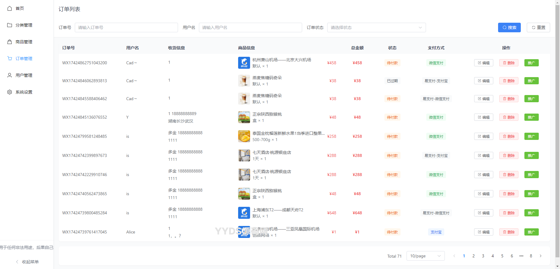 最新11合1代付商城系统新版源码模板 全开源无加密
