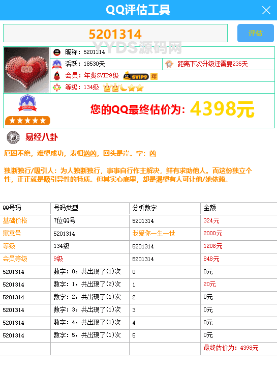 QQ评估工具源码第二款