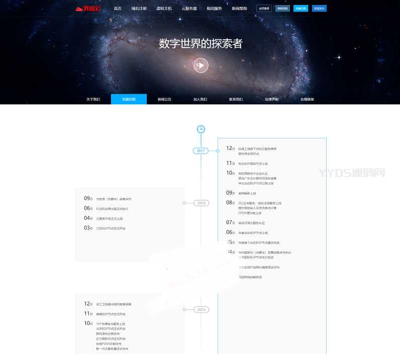 创梦仿鸟云IDC模板虚拟主机管理系统 修复版