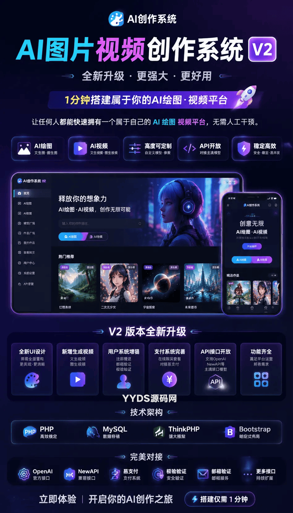 AI图片视频创作系统 v2