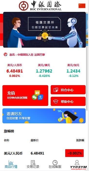 三种语言白色汇汇通微盘程序源码