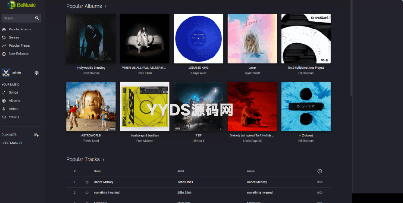 BeMusic3.0.9 PHP音乐平台系统 音乐共享上传网站源码