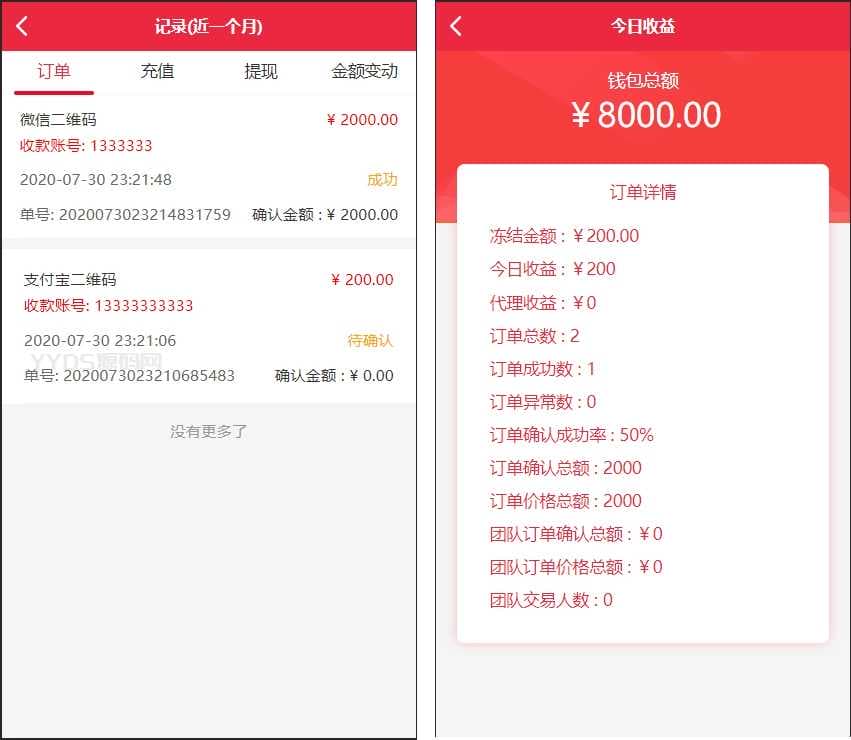 盛大抢单跑分系统源码 多功能完美运营微信支付宝+银行卡+云闪付+完整数据