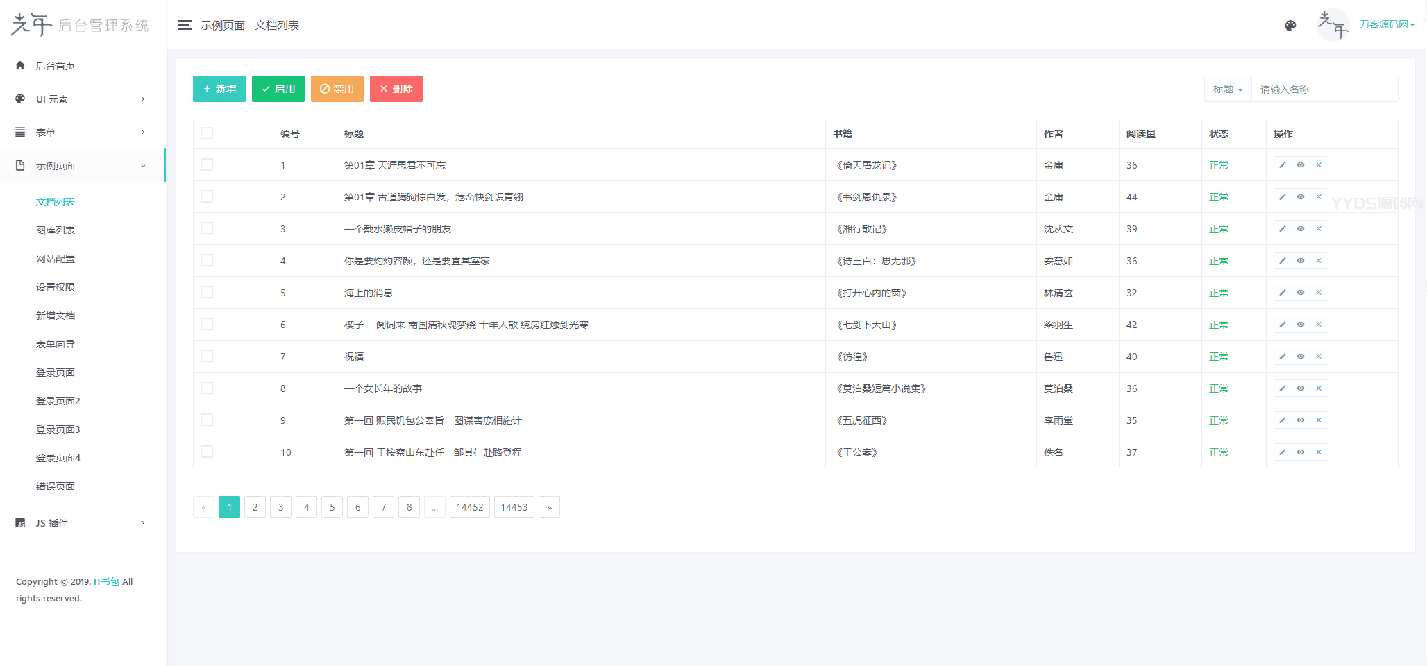 1651889472299935.png 光年(Light Year Admin)后台管理系统模板
