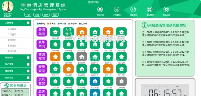 ASP.NET酒店管理系统源码