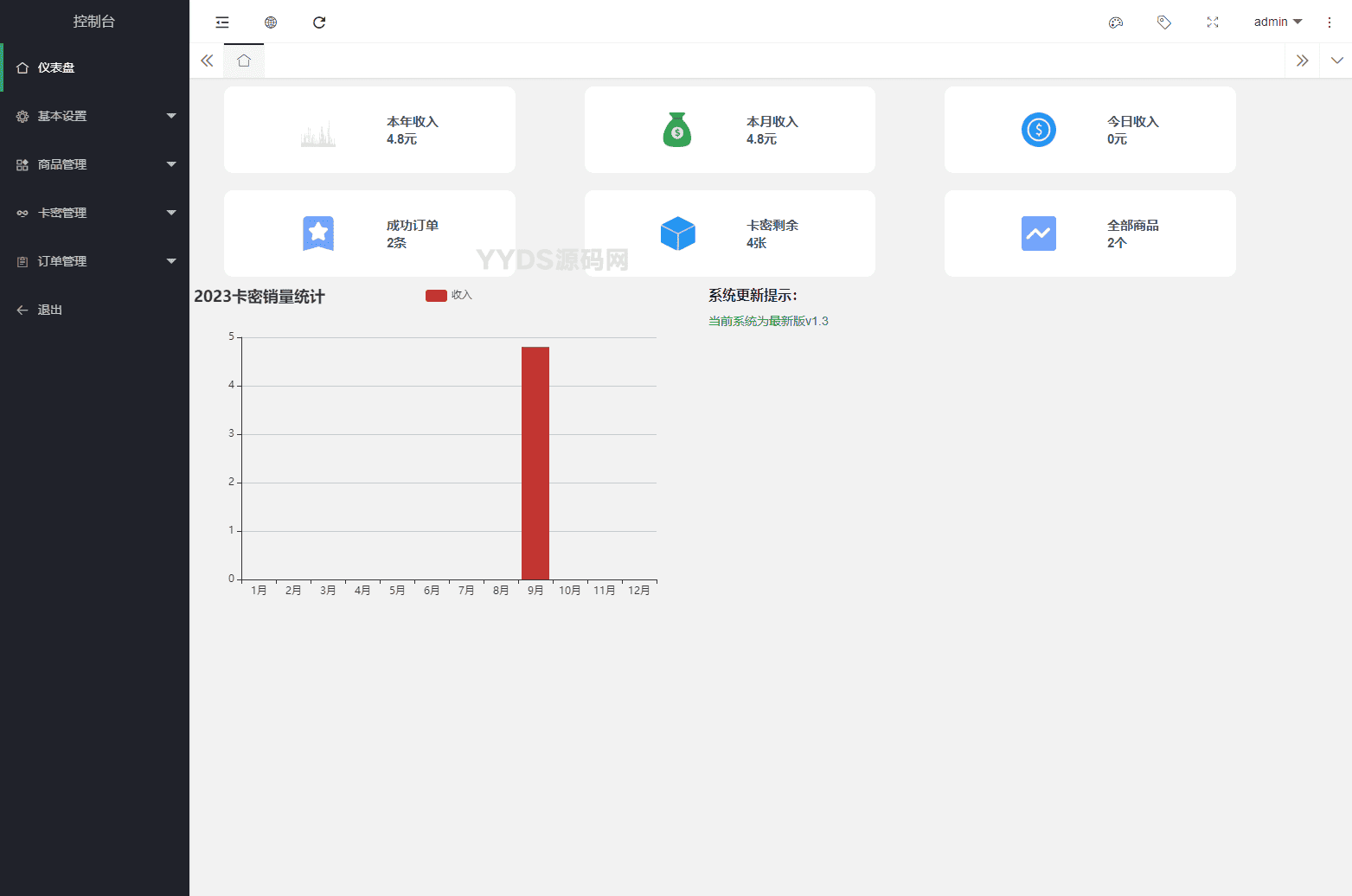 2023全新拟态简洁个人自助发卡售卡系统源码 | 支持选号功能 易支付接口